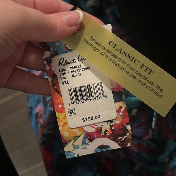 NWT Robert Graham Barley Classic Fit Print Shirt - Picture 10 of 12